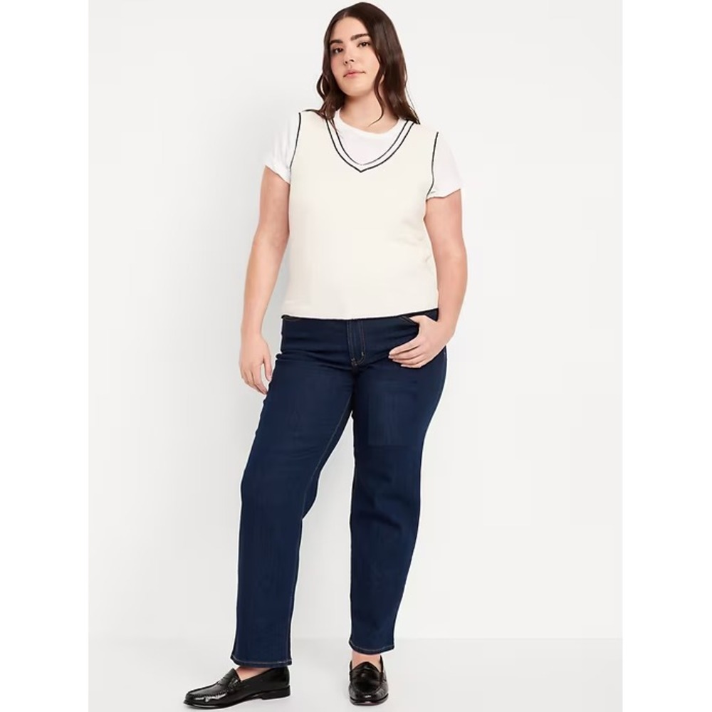 Old Navy High-Rise Wow Loose Jeans Women's Size 18 Dark Wash NEW‎